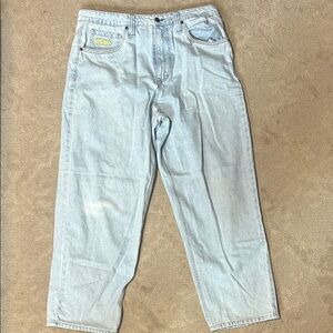 Empyre Men's Light Blue Baggy Jeans